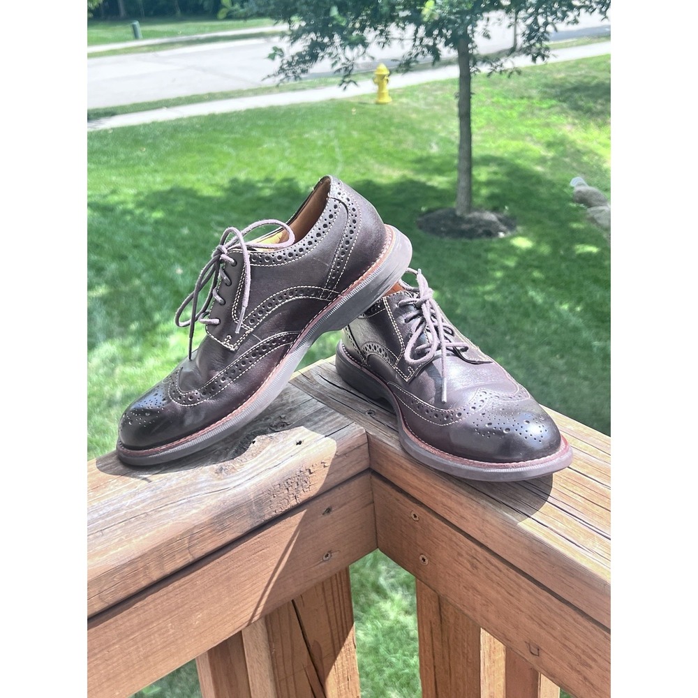 Sperry Gold Cup Brown‎ Leather Shoes 8M Oxford Wingtip STS10760 Derby Lace Up
